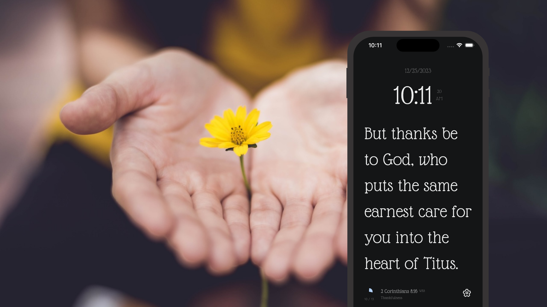 Bible Clock 0.9.8: Discover 13 Inspiring Bible Verses in the New "Thankfulness" Collection
