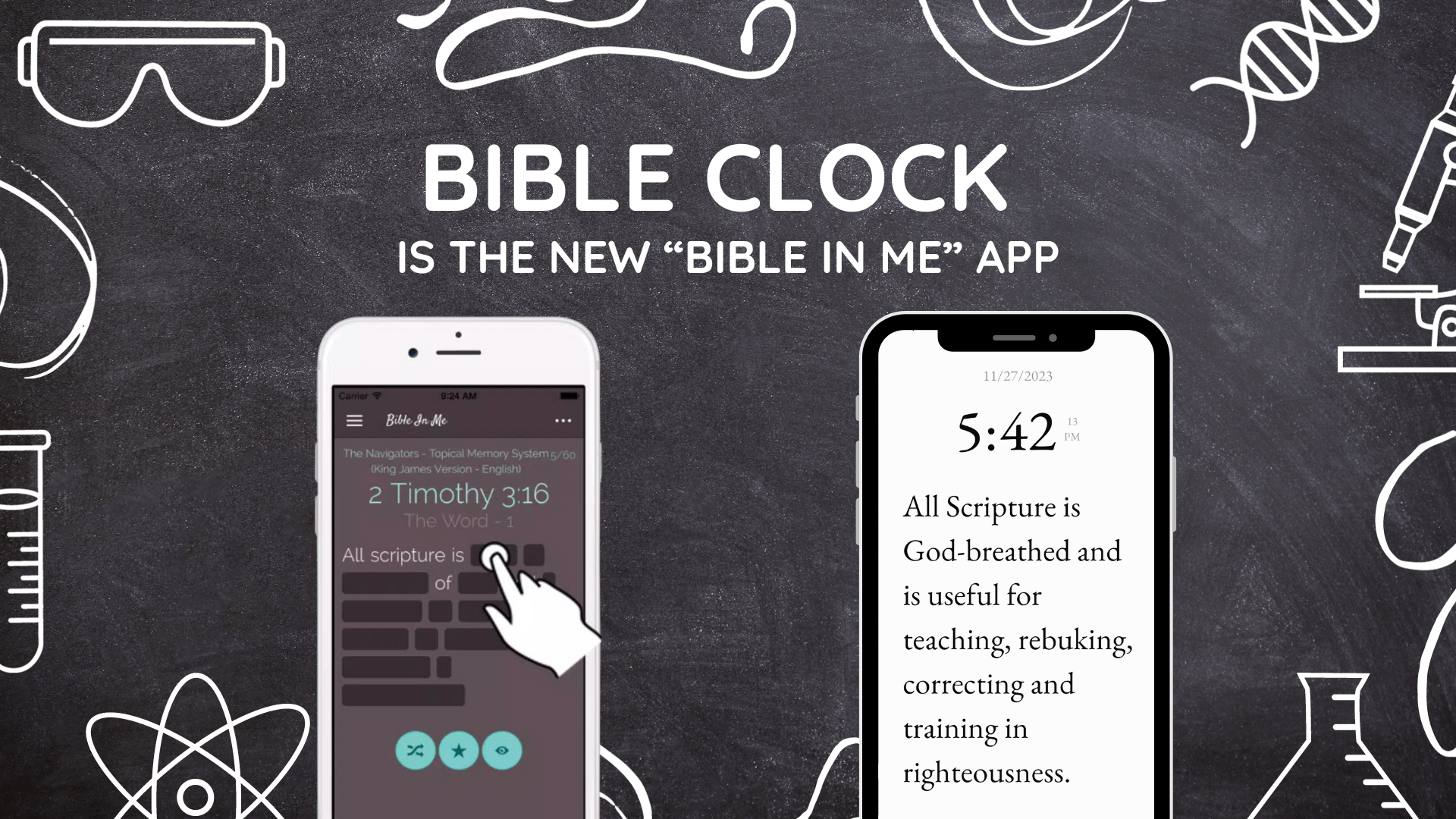 "Bible Clock" app is the new "Bible In Me" app