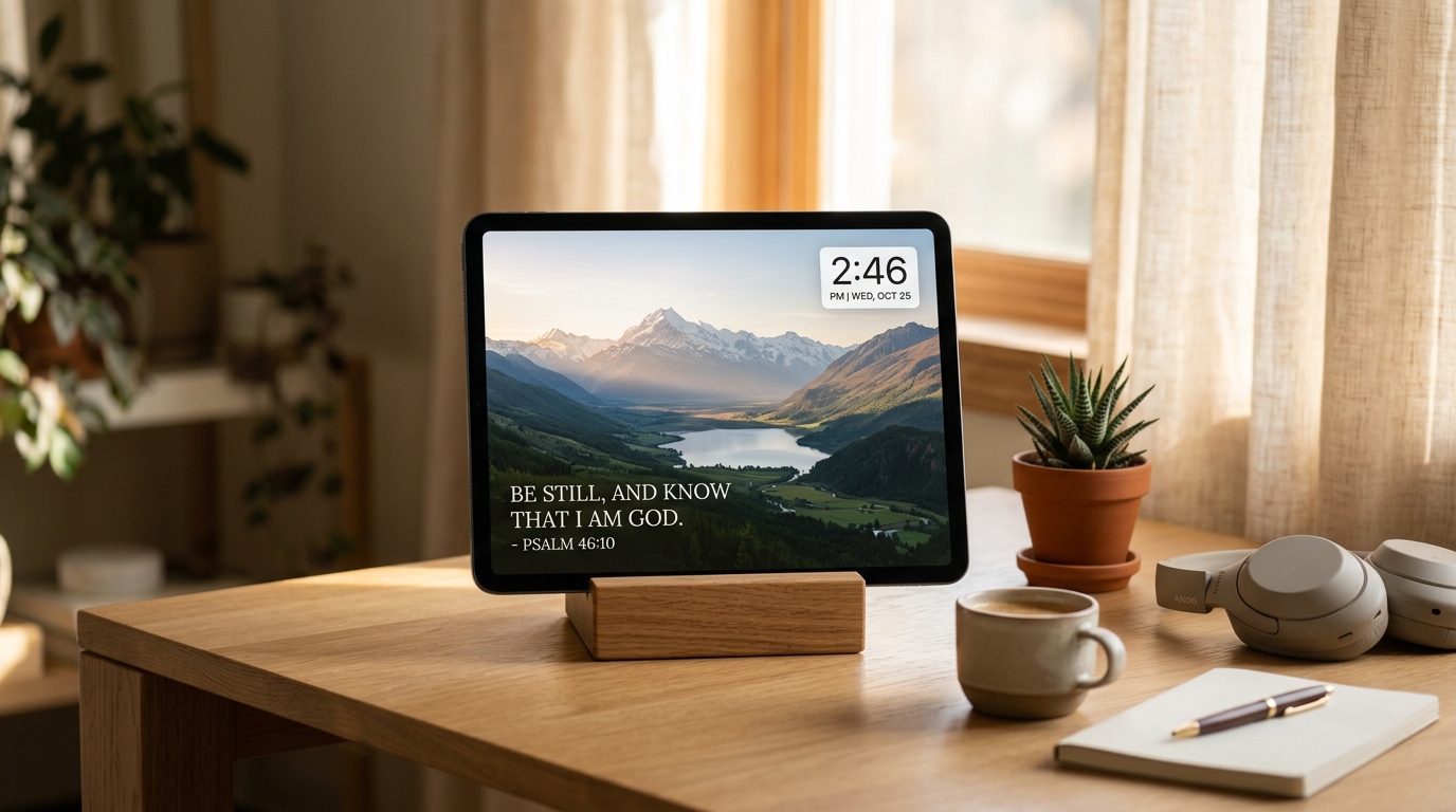 Bible Verse Photo Clock: How to Turn Your Screen into a Christian Digital Picture Frame (Bible Clock 2.19.3)