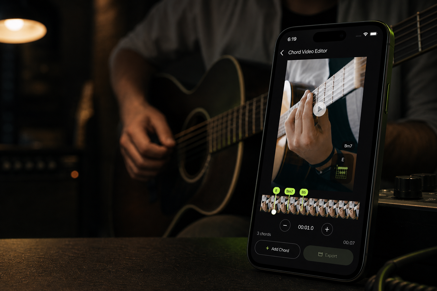 ChordLeadR 1.1: From Guitar Chord to Shareable Video