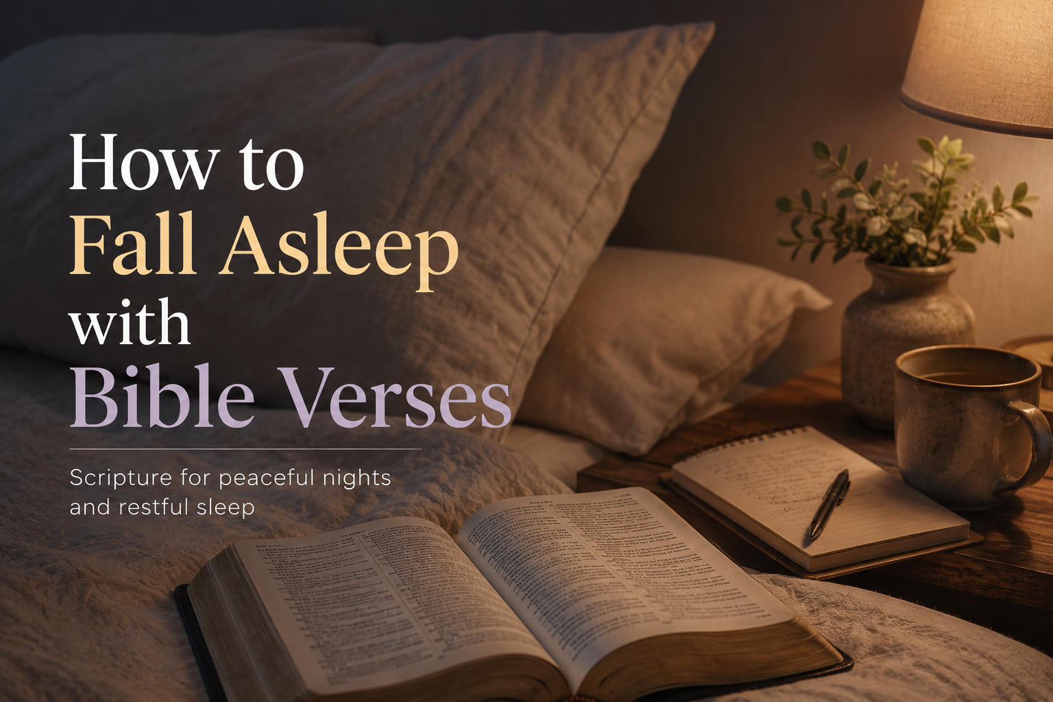 How to Fall Asleep with Bible Verses: Christian Sleep Help for Anxiety at Night