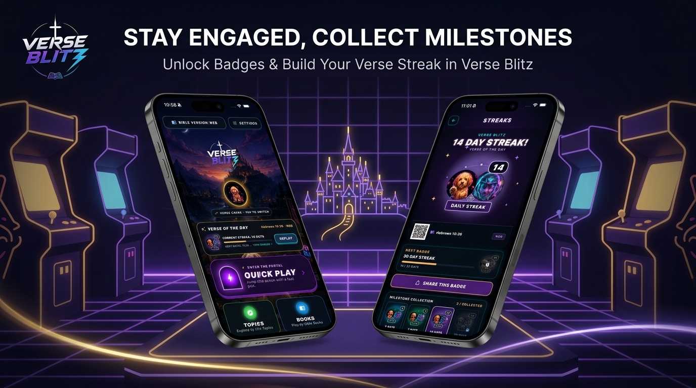 Verse of the Day Bible Memory Game: How to Build a Daily Scripture Habit with Streaks and Badges