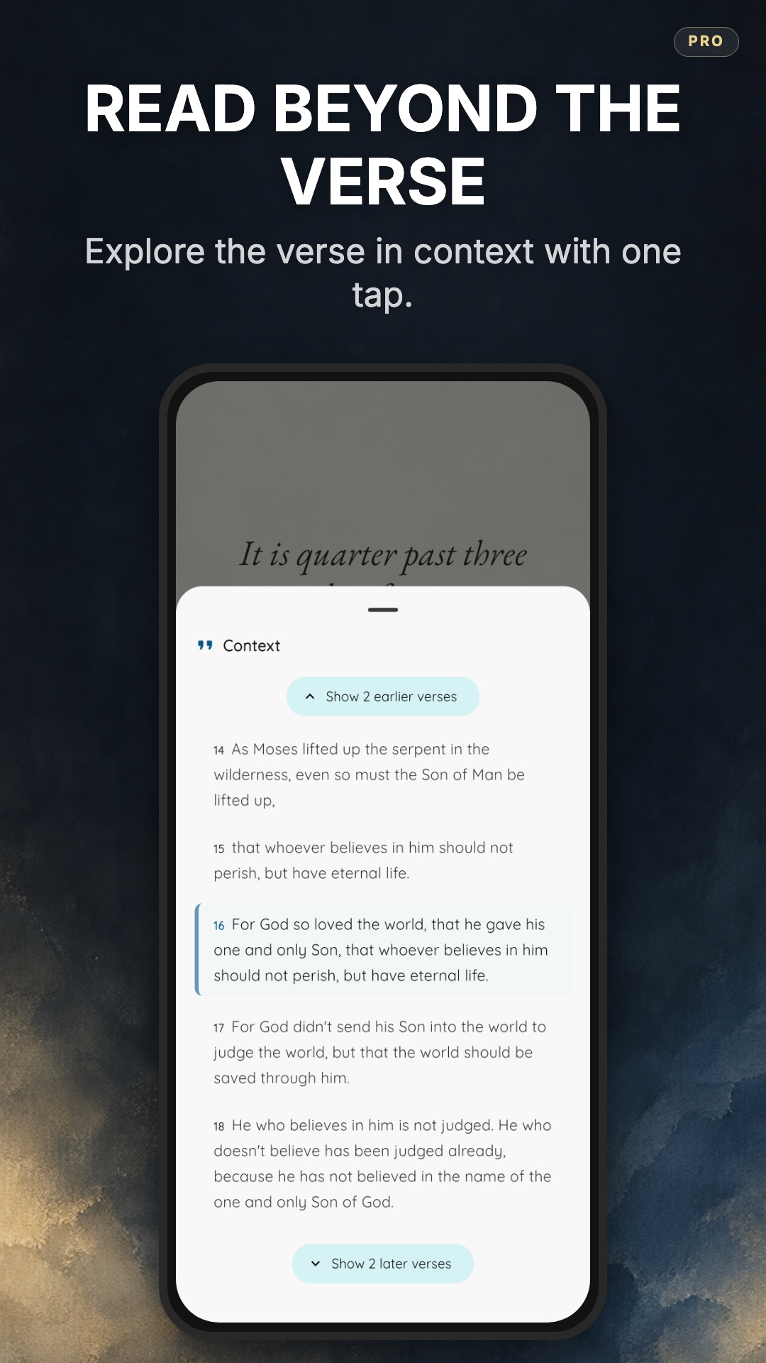 Reflection screen for John 3:16