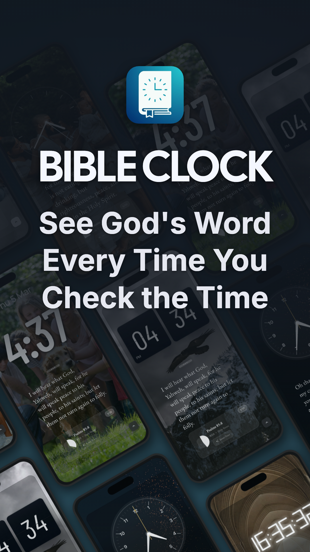 Bible Clock application view