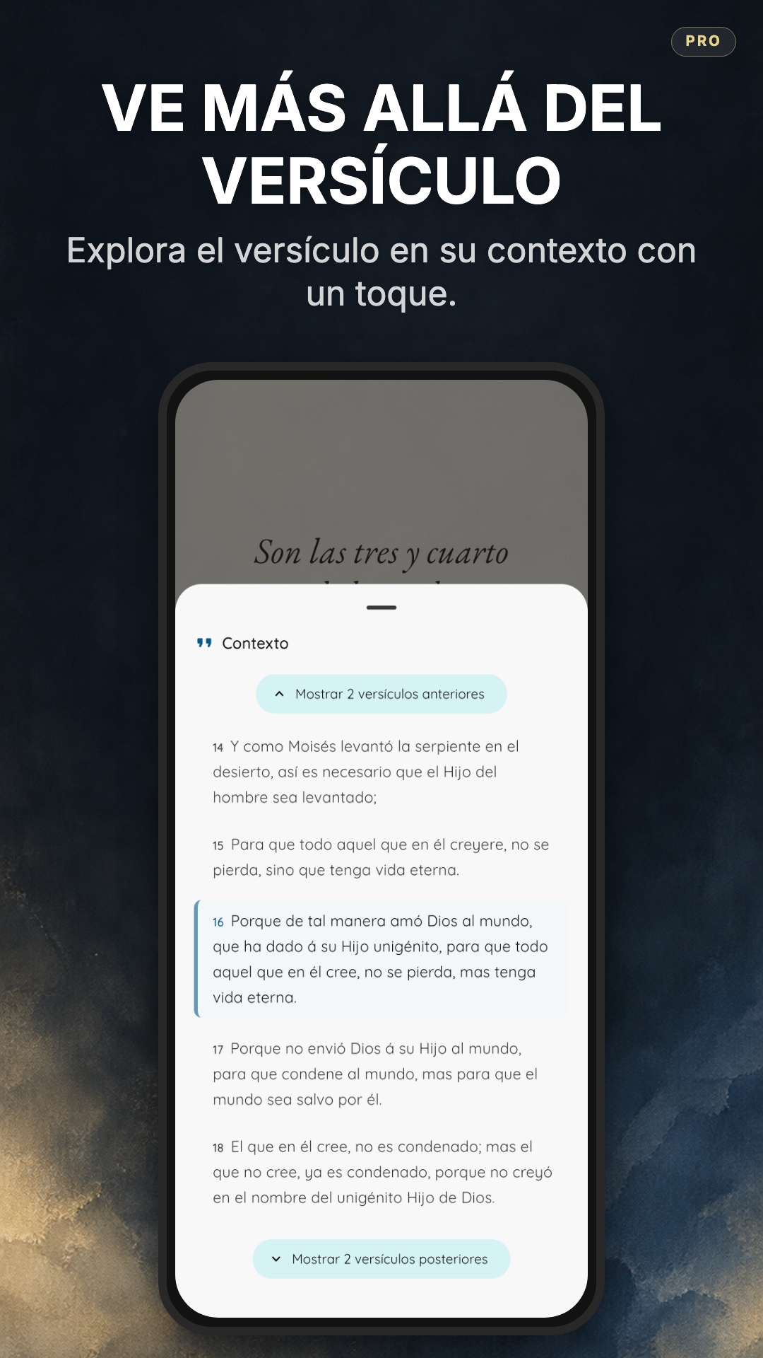 Pantalla de Reflexión para Juan 3:16