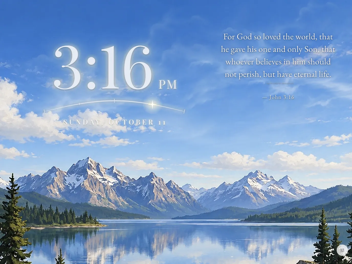 The Heavens Declare theme in Bible Clock