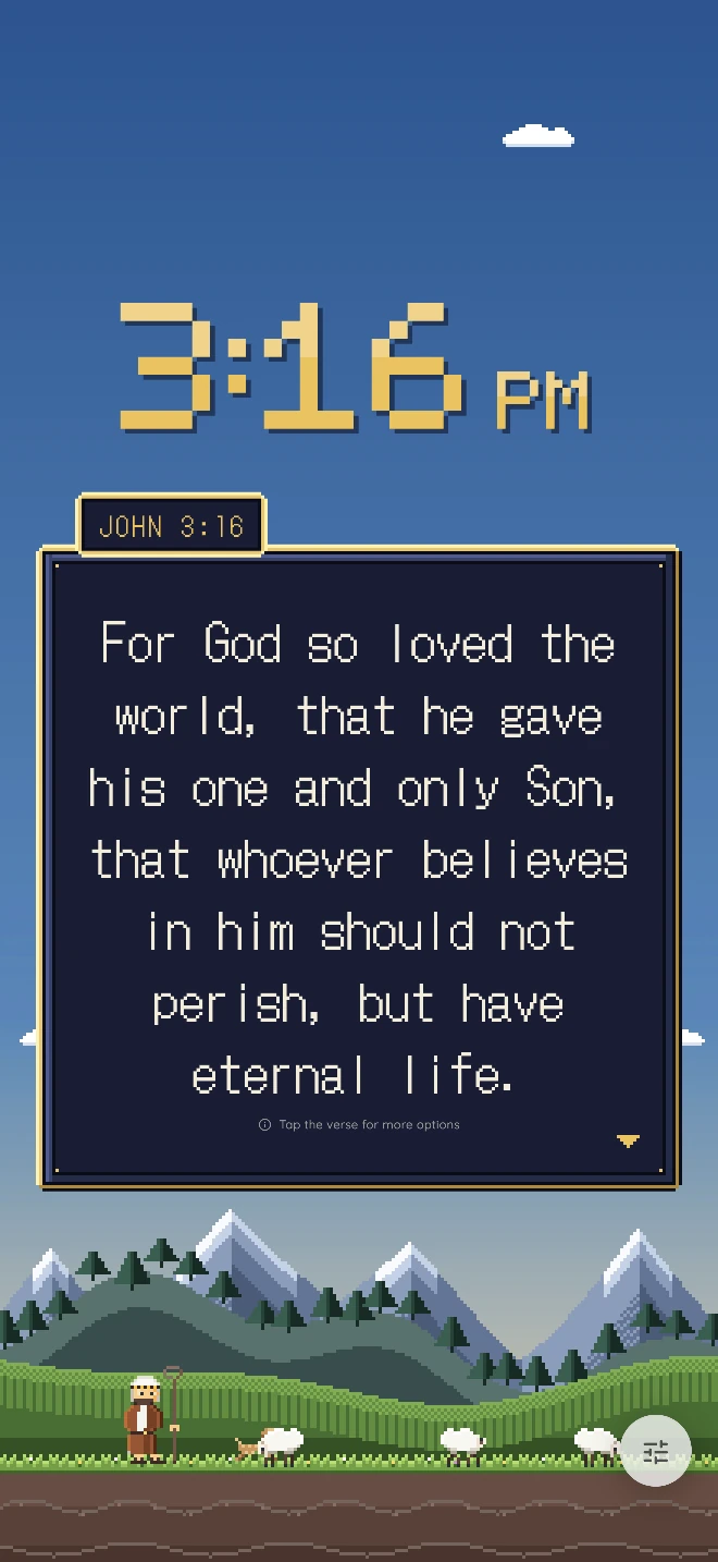 Shepherd's Watch theme in Bible Clock