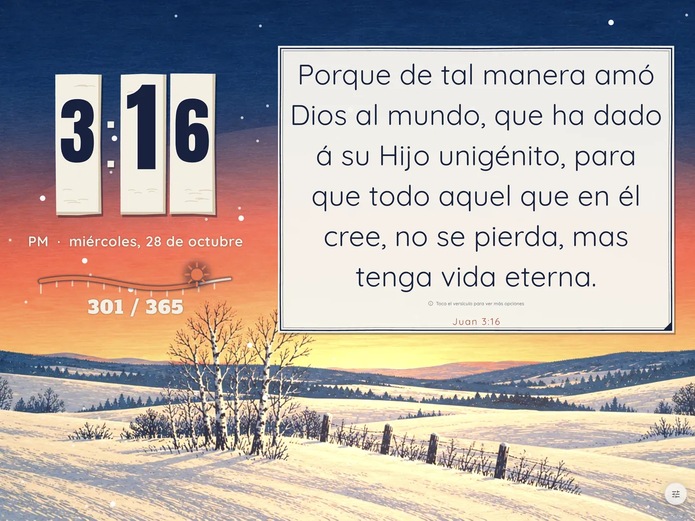Tema Todo nuevo en Bible Clock