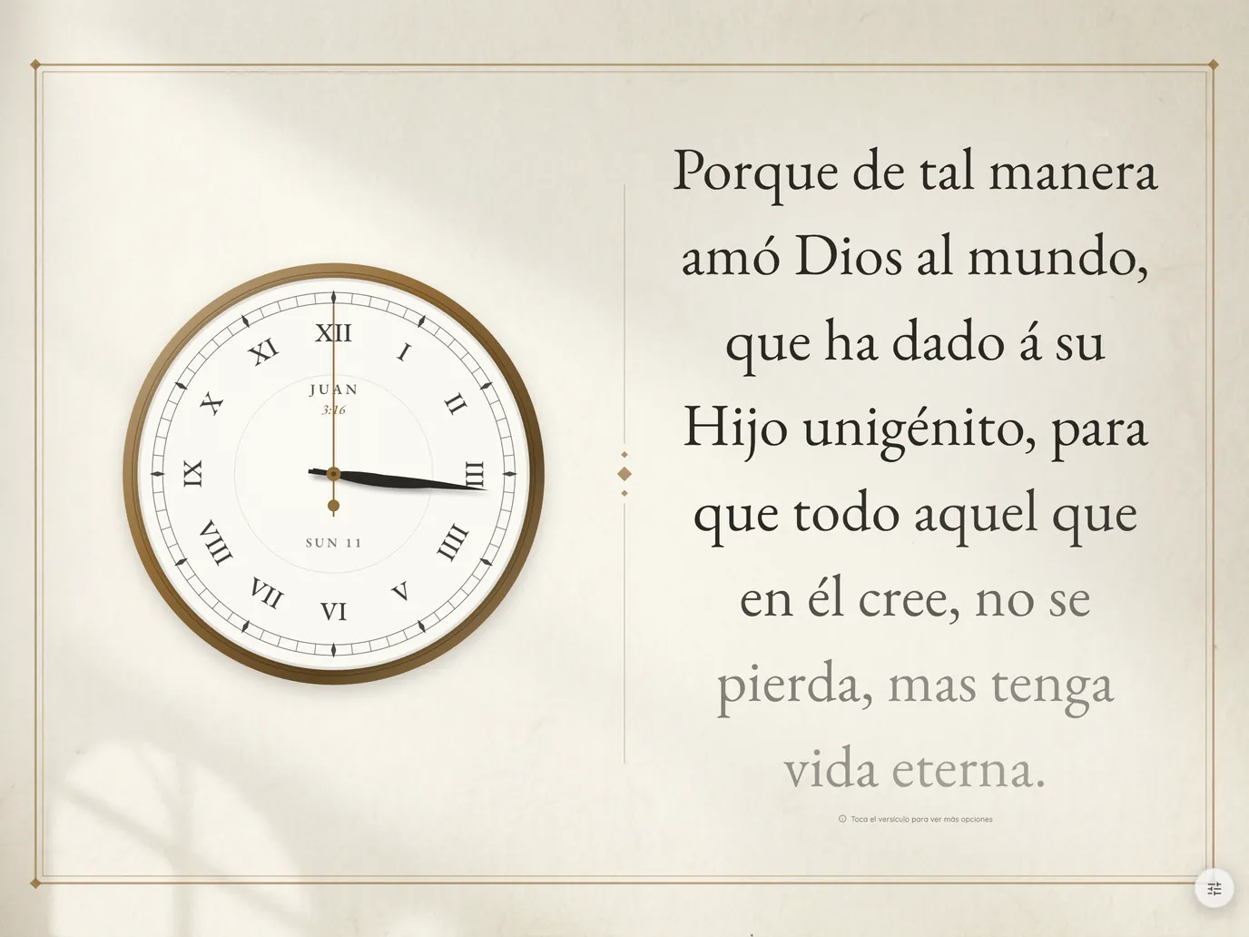 Tema Analógico Clásico en Bible Clock