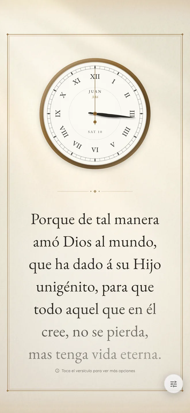 Tema Analógico Clásico en Bible Clock