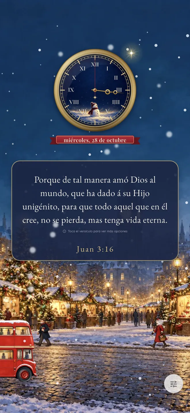 Tema Buenas Nuevas en Bible Clock
