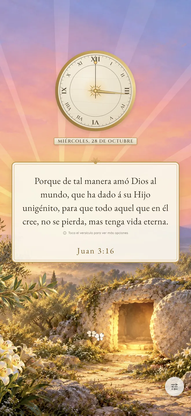Tema Ha resucitado en Bible Clock