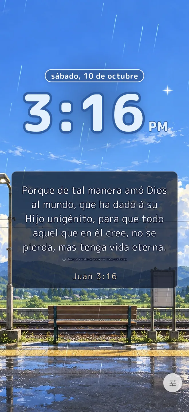 Tema La Estación Tranquila en Bible Clock