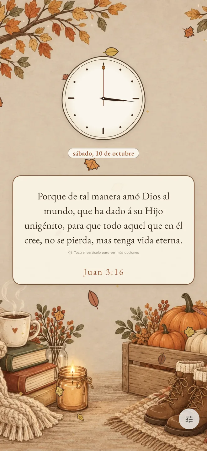 Tema Siembra y Siega en Bible Clock
