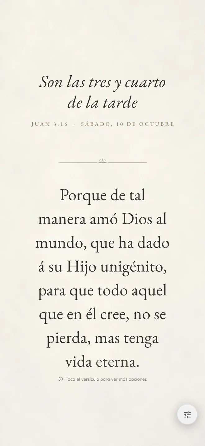 Tema Mañana Serena en Bible Clock