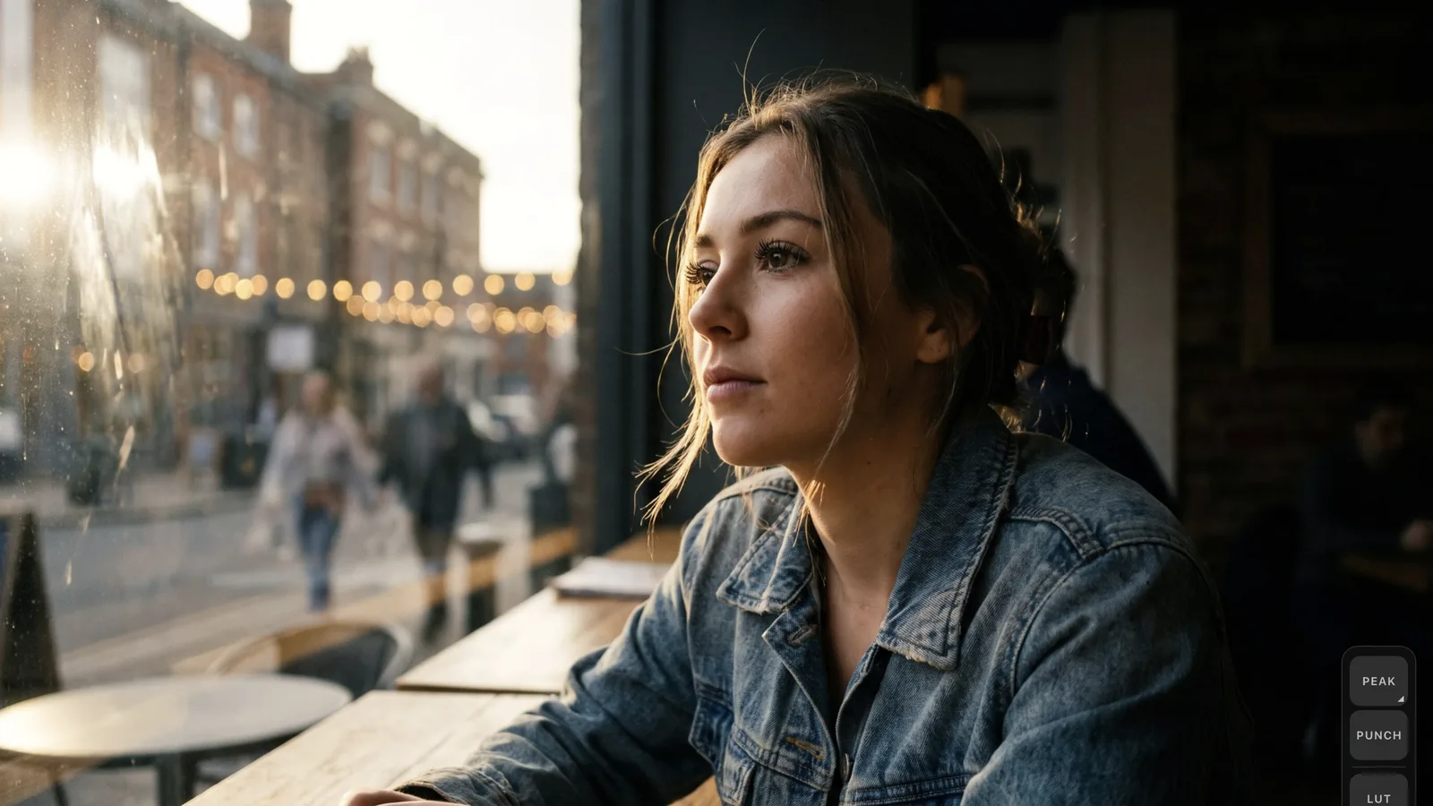 Un retrato en una cafetería: Limpio