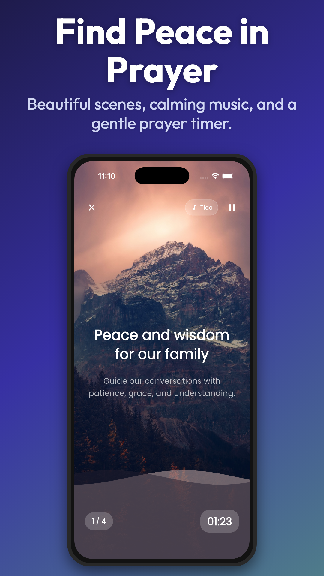 PrayTime prayer details screen with request information and activity history